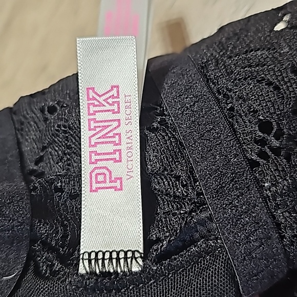 PINK NWOT Victoria Secret Lace Bralette in Black Size MDD - Picture 6 of 7
